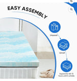3 Inch Cool Gel Memory Foam Mattress Topper King, Pressure Relief Support