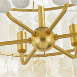 Coretta Capiz Shell + Brass Chandelier