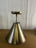 Antique Brass Cannon Semi-Flush Mount Light