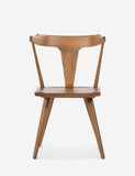 Oak Veneer Solid Oak Carved Curved Back Lawnie Dining Chair