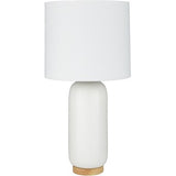 Surya Everly Ceramic Table Lamp with Linen Shade – Lulu and Georgia