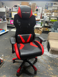 Racing Gaming PC Gamer Office Chair Mesh Back Lumbar Pillow Head Pillow Red Black