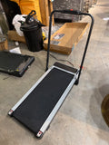 Under Desk Walking Pad Treadmill 6.0 MPH with Handrail Compact Folding Black