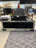 Modern Black Metal Queen Bed Frame – Footboard Only Style Platform Bed Frame