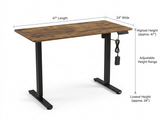 47” by 24” - Electric Standing Desk Adjustable Height Sit Stand Office Desk