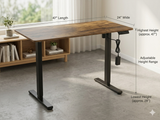 47” by 24” - Electric Standing Desk Adjustable Height Sit Stand Office Desk