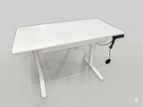43” by 24” - Electric Standing Desk Adjustable Height Sit Stand Office- white