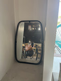 Jaxon Matte Black Metal 24" x 36" Rectangular Wall Mirror