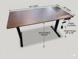 Electric Standing Desk Adjustable Height Sit Stand Office Desk 55”x28” Brown