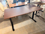 Electric Standing Desk Adjustable Height Sit Stand Office Desk 55”x28” Brown