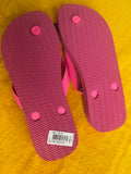 New Pink Flux Havaianas Top Fc Unisex Sandals Women Size 7/8, Men 6/7