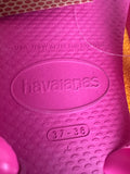 New Pink Flux Havaianas Top Fc Unisex Sandals Women Size 7/8, Men 6/7