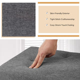 43” Folding Storage Ottoman Bench End of Bed Storage Seat