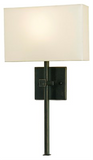 White shade - Ash Down Bronze Wall Sconce
