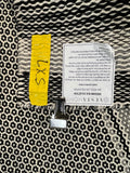 Vesta Home 5×7’ Wool-Blend Area Rug – Black & Ivory Abstract Multi-Pattern