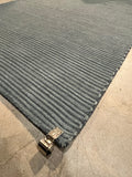 5×7’ Wool-Cotton Blend Area Rug – Blue-Green Modern Design