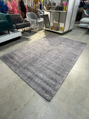 Vesta Home Hand-Knotted 100% Viscose Area Rug – Light Purple / Lavender – 5’5” x 7’7”