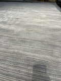 10’ x 14’ - Used for Staging Handmade Modern Wool & Viscose Area Rug – Grey – Contemporary