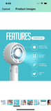 Cold Air Portable Cooling AC Handheld Fans – The GENUINE Rechargeable Portable Ice Cooling Refrigerating Pad Handheld Cooling Fan That Blows Cold Air