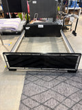 Modern Black Metal Queen Bed Frame – Footboard Only Style Platform Bed Frame