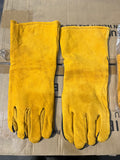 Leather Forge Welding Gloves For Men, 16 Inches Heat Resistant Gloves, for Tig, Mig