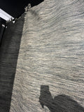 5x8 Wool-Poly Blend Flatweave Rug, Neutral Earth Tones with Textured Tassels