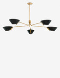 Black and Brass 5 - Light Riaz Chandelier