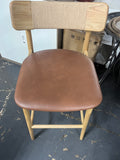 Timo Oak and Danish Cord Scandinavian Bar Stool