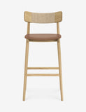 Timo Oak and Danish Cord Scandinavian Bar Stool