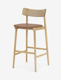 Timo Oak and Danish Cord Scandinavian Bar Stool