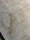 10x14’ Reduced – Light Gray Subtle Stripe Area Rug with Minor Stains