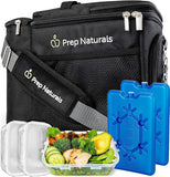 Insulated Lunch Box with Containers Leakproof Meal Prep Cooler Bag