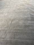 10x14’ Reduced – Light Gray Subtle Stripe Area Rug with Minor Stains