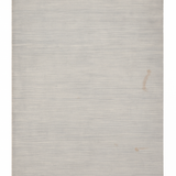 10x14’ Reduced – Light Gray Subtle Stripe Area Rug with Minor Stains