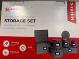 Crockery Storage Set Dish Organizer Cases w/ Dividers & Felt Protectors