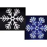 ALPINE 25 In. LED Outdoor Hanging Snowflake Lighted Decoration