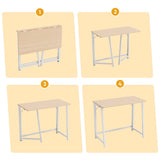 Space Saving Folding Desk 31.5” Compact Workstation Portable Table