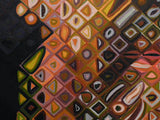 53” x 64” Large Geometric Portrait Wall Art – Inspired by Chuck Close Replica , Modern Abstract Canvas
