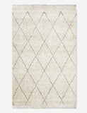 Ferra Hand-Knotted Wool-Blend Moroccan Style Shag Rug - 3’ x 5’