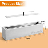 Tabletop Fire Pit - Stylish Concrete Table Fire Pit for Indoor & Outdoor Use - (14.5inch)