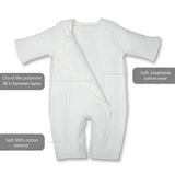Baby Brezza 2-in-1 Double Zipper Baby Sleepsuit - Unique Swaddle Transition Sleepsuit - Breathable with Mesh Panels - Converts from Sleepsuit to Sleep Vest, 3-6 Months