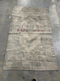 Vintage Turkish Hand-Knotted Wool Rug No. 247 3'7" x 6'