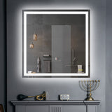 LED bathroom mirror 36” by 36”