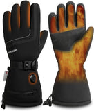 HEWINZE Rechargeable Heated Gloves 7.4V – Touchscreen Winter Gloves for Men & Women, 3 Heat Levels, Medium Size