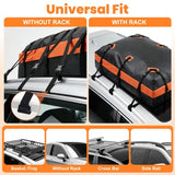 20 Cu. Ft. Waterproof Rooftop Cargo Carrier Bag for Cars SUVs Vans - color unknown