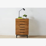 Croft Mid-Century Modern Vertical Dresser - 6 Drawer, Rustic Oak By Feather