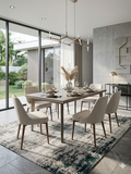 63” Modern Gray Dining Table for 4-6 People – Brand New in Box