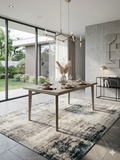 63” Modern Gray Dining Table for 4-6 People – Brand New in Box