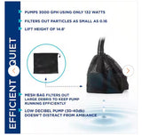 3000 GPH Energy Saving Water Pump for Ponds Fountains Waterfalls Circulation System