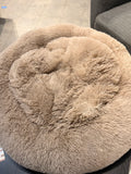 33” diameter dog bed - brown